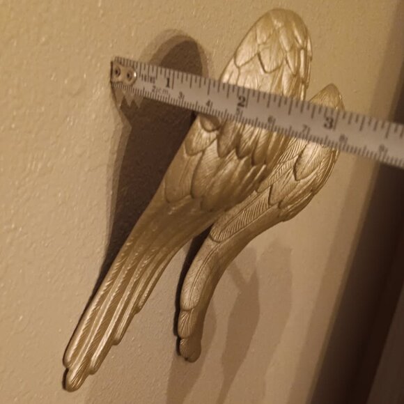 Vintage 2000s Urban Outfitters Angel Wings Wall Hook Decor Solid Cast Iron - Picture 5 of 5